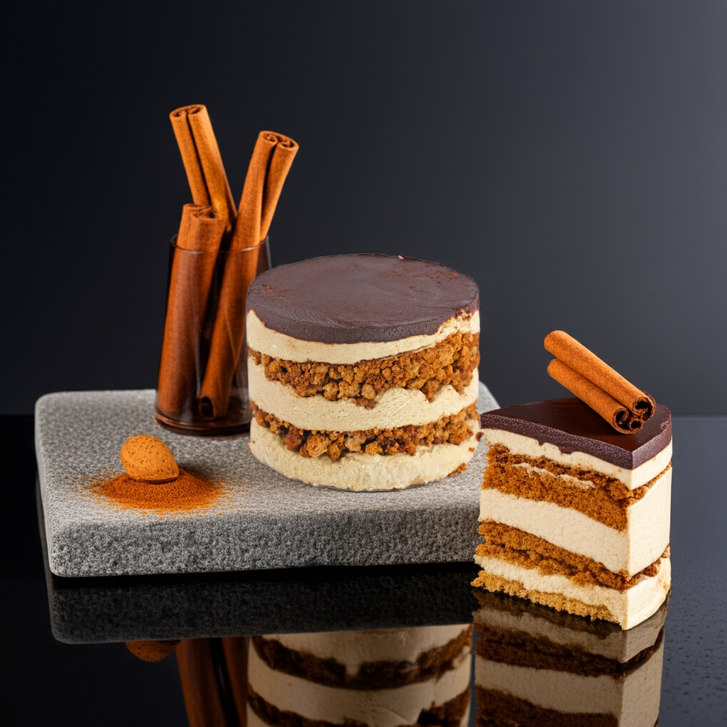 Sliced Premium Halva Cake – Cinnamon & Bitter Almond – 450g with coffee and pretzels
Gesneden Premium Halva Cake – Kaneel & Bittere Amandel – 450g met koffie en pretzels
Geschnittener Premium Halva-Kuchen – Zimt & Bittermandel – 450g mit Kaffee und Brezeln