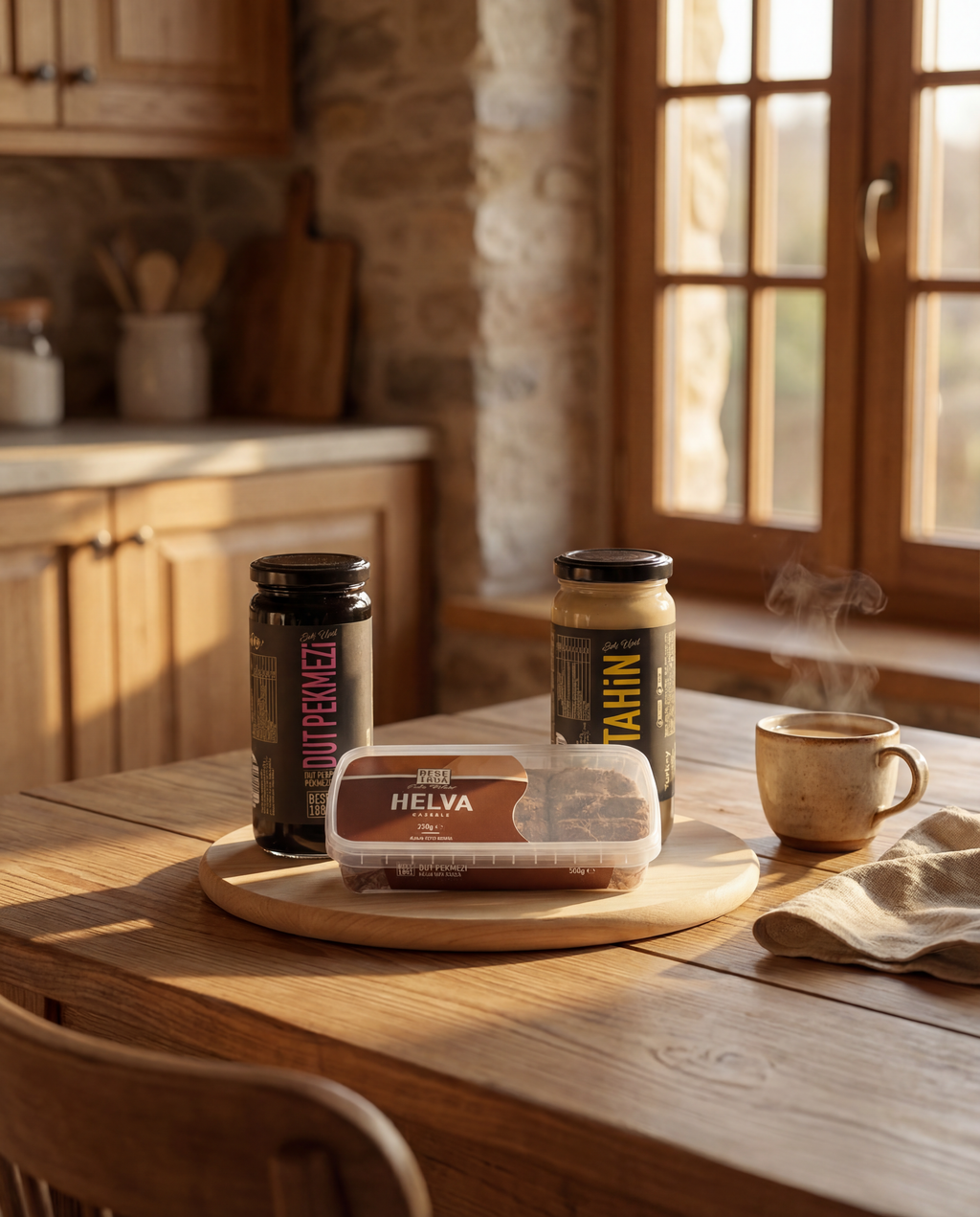 Premium Turkish Tahini & Molasses Gift Set | Mulberry Molasses & Chocolate Halva TurkelloFoods