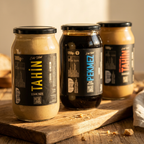 Premium Family Breakfast Essentials Pack | Double-Roasted Tahini, Classic Tahini & Grape Molasses - TurkelloFoods
