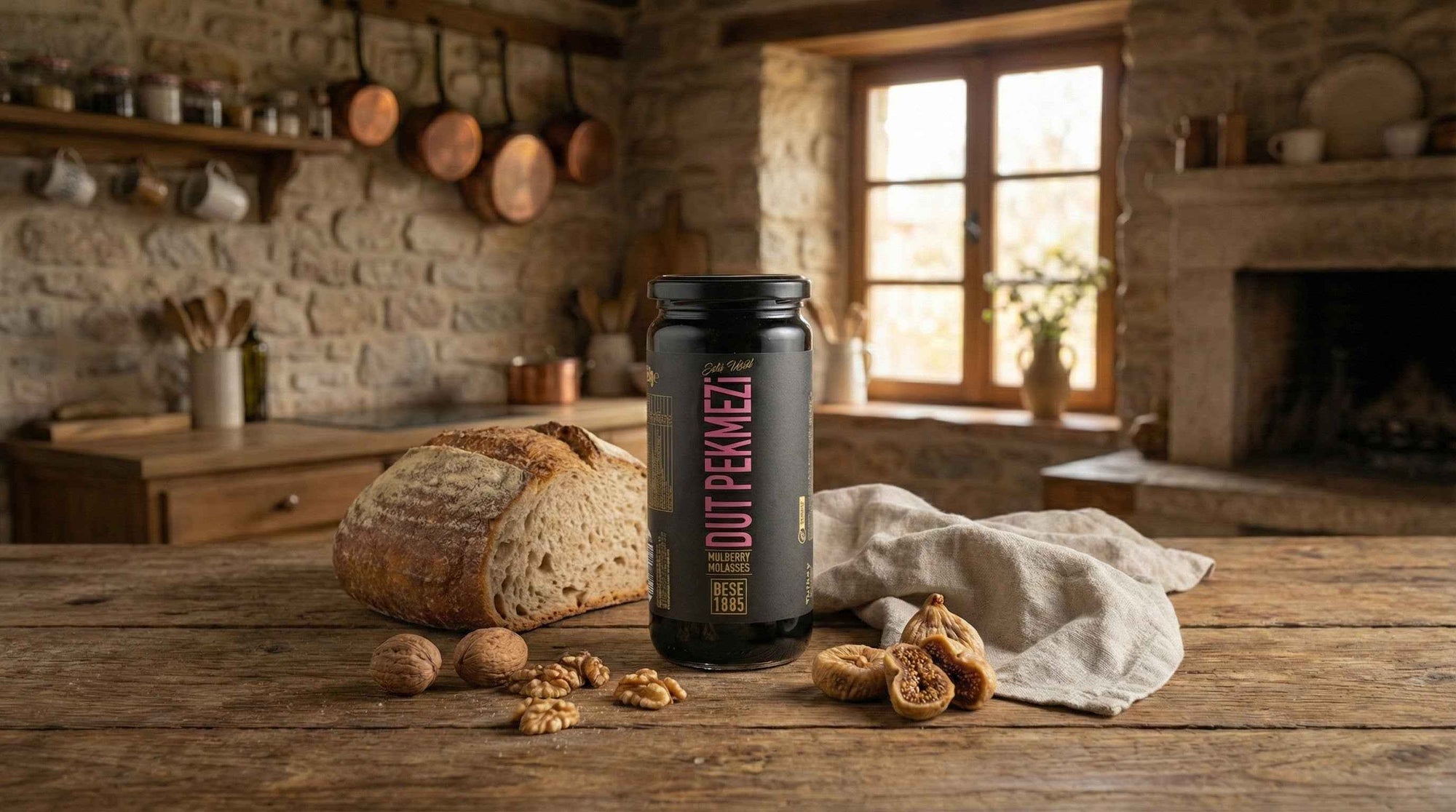 Premium Mulberry Molasses – 650g Glass Jar | Natural, Sugar-Free, Rich in Iron