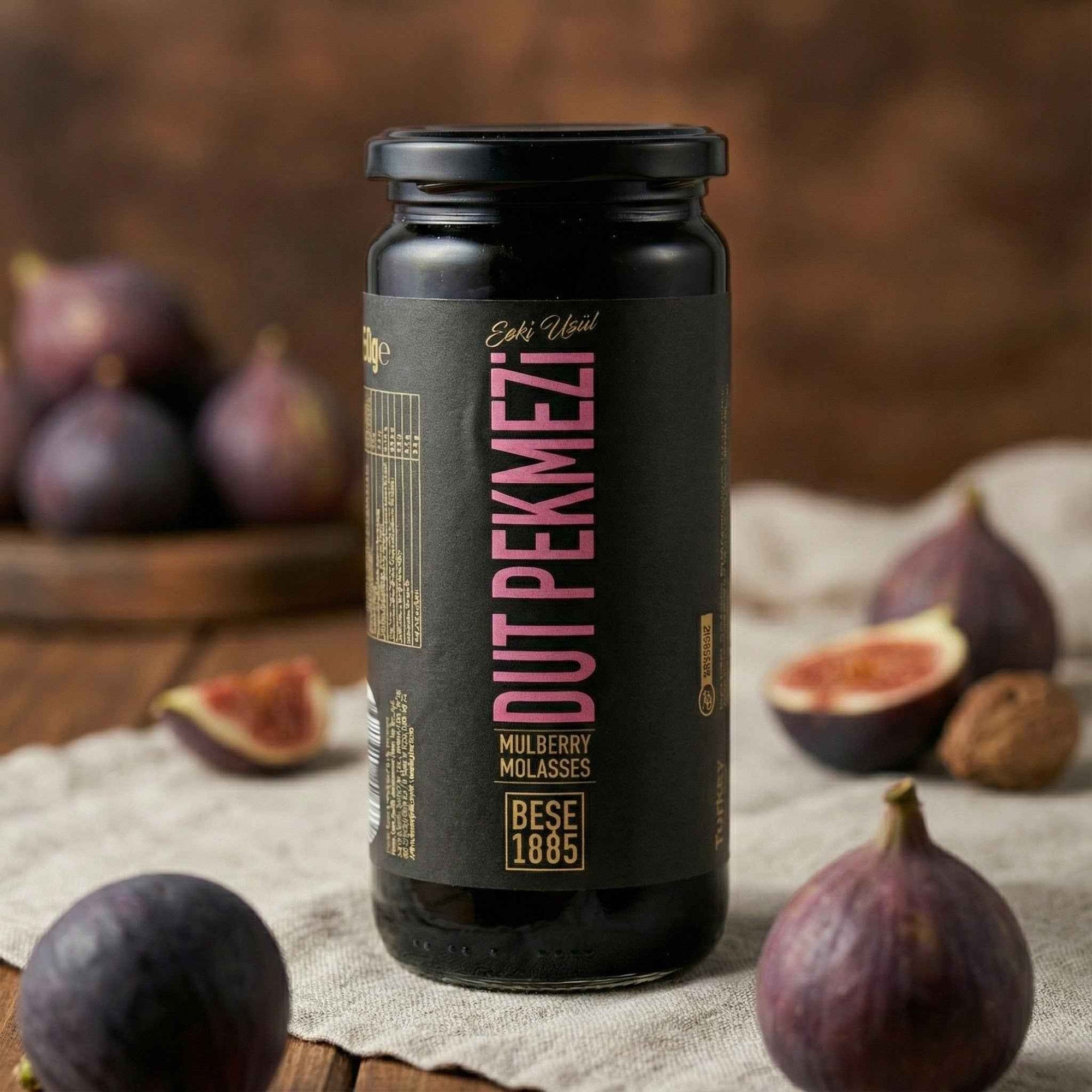 Premium Mulberry Molasses – 650g Glass Jar | Natural, Sugar-Free, Rich in Iron