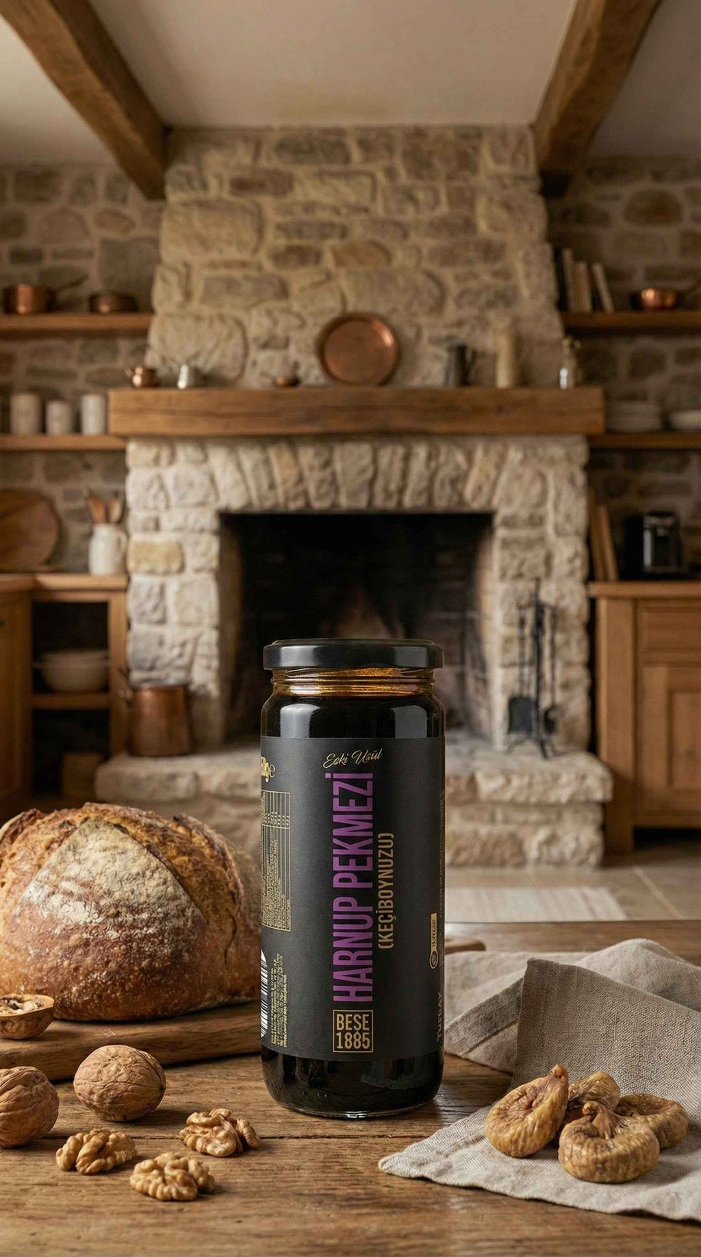 Premium   Carob Molasses – 300g Glass Jar | Natural, Iron-Rich, Sugar-Free