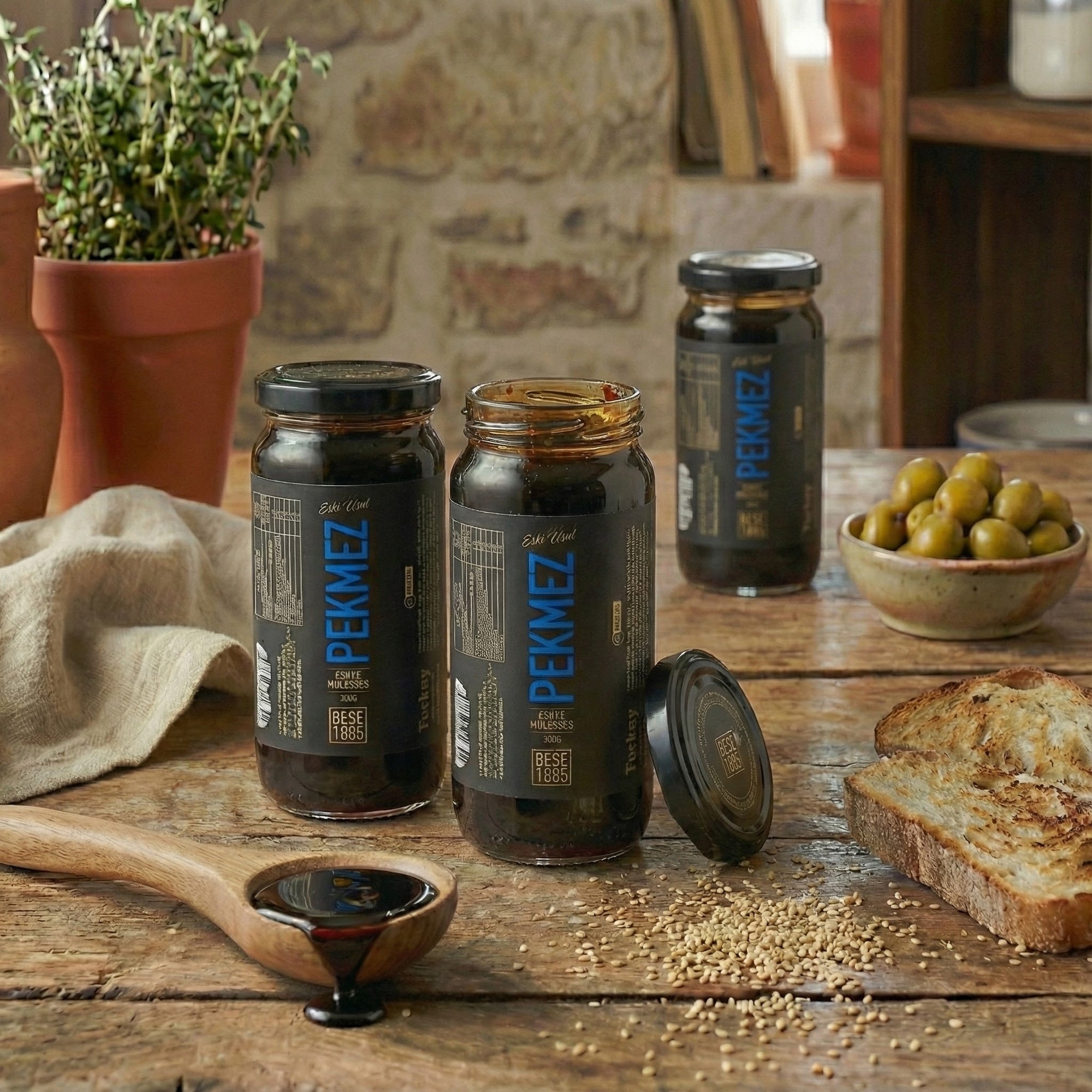 Premium Grape Molasses – 300g – 3-Pack TurkelloFoods