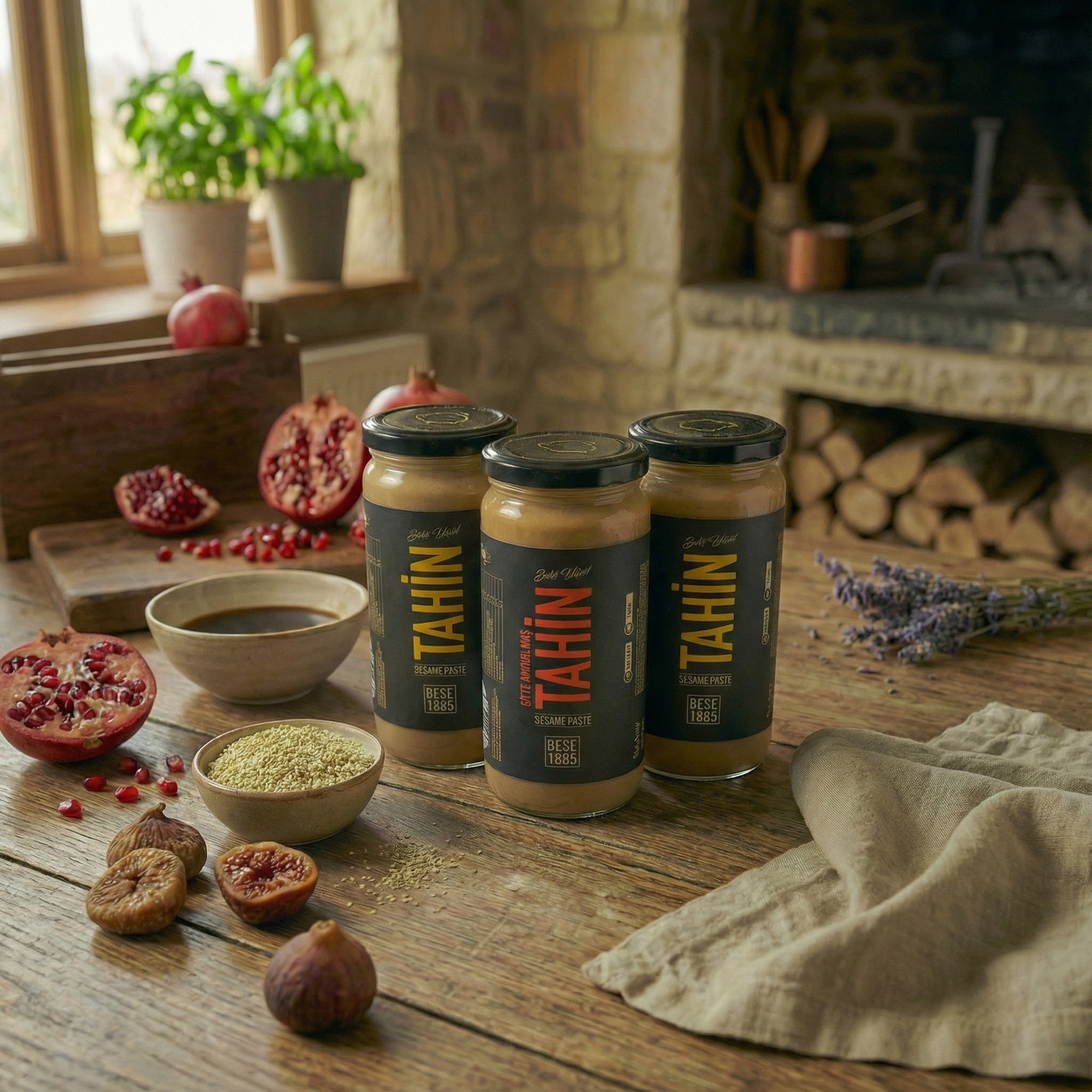 Premium Tahini Bundle – 500g x 3 (Mixed Pack) TurkelloFoods