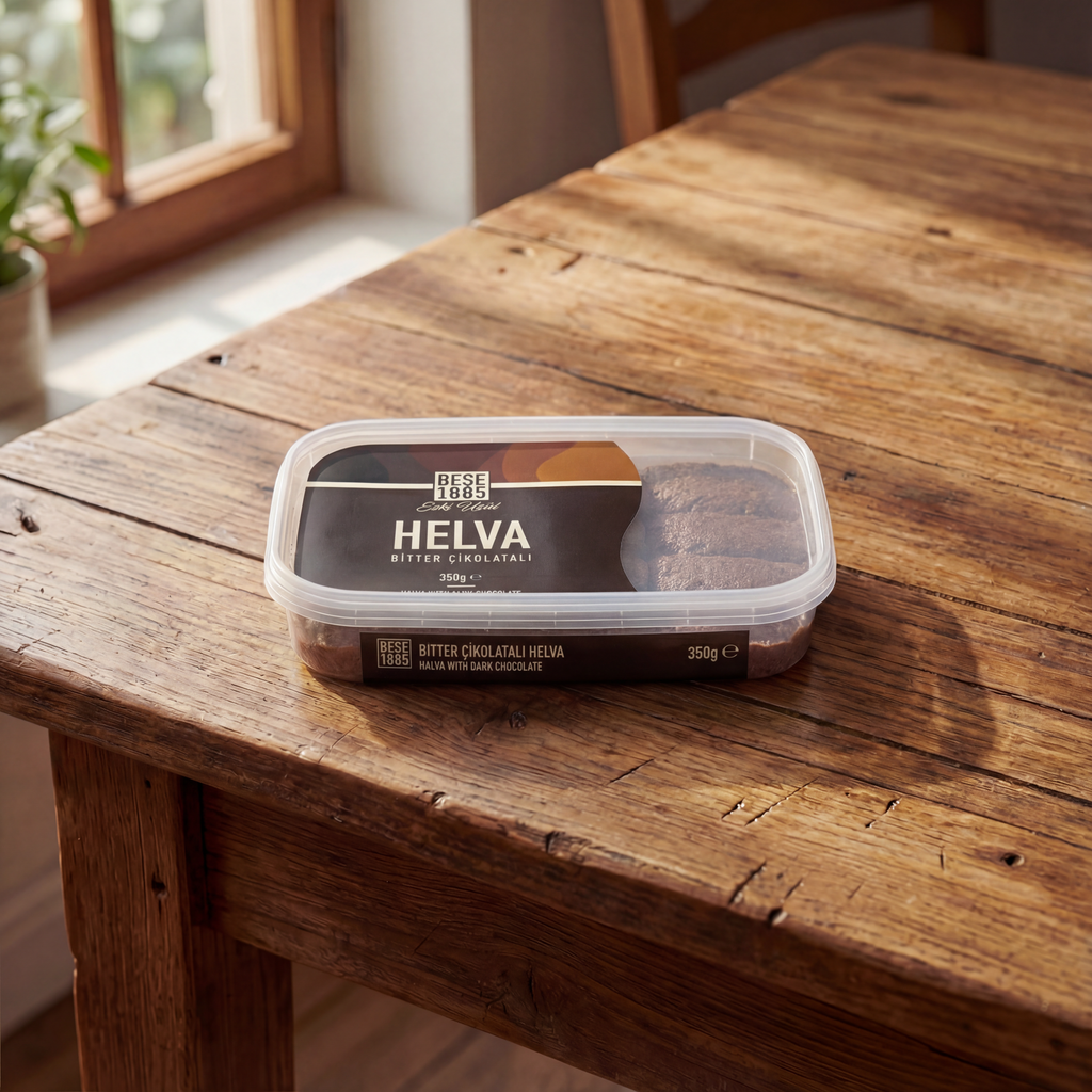 Premium Tahini Halva – 350g – Bitter Chocolate TurkelloFoods