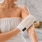Avaraé Kese Handschoen Wit — Premium Scrub voor Gezicht & Lichaam