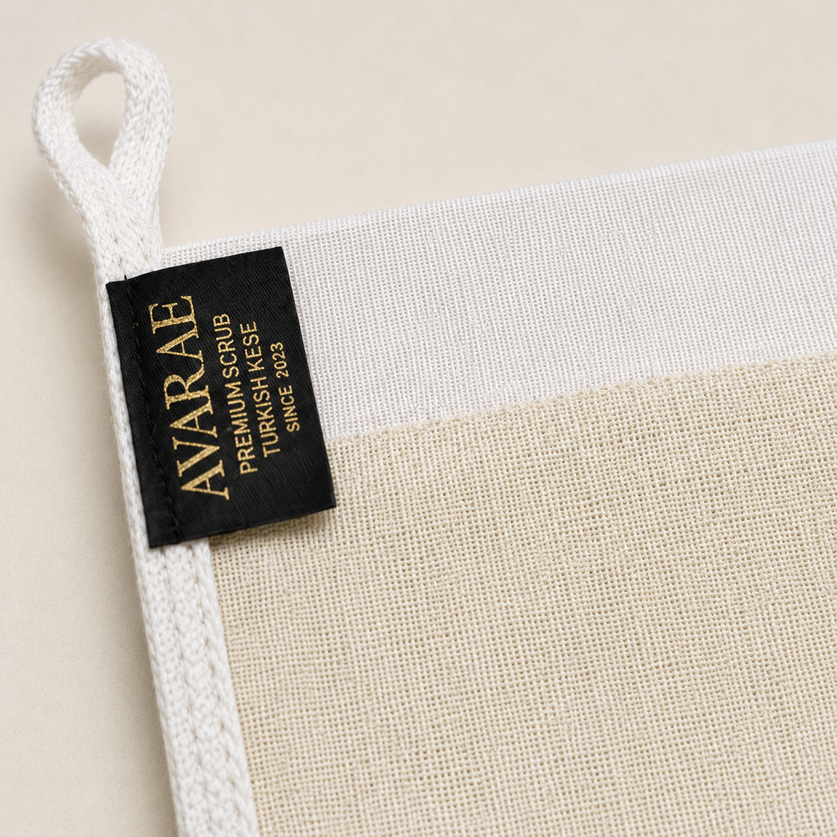 Avaraé Kese Handschoen Wit — Premium Scrub voor Gezicht & Lichaam