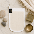 Avaraé Kese Handschoen Wit — Premium Scrub voor Gezicht & Lichaam