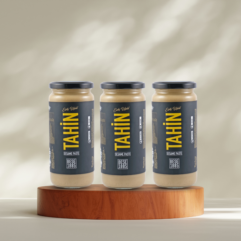 Stone-Ground Premium Tahini – 500g  3-Pack
