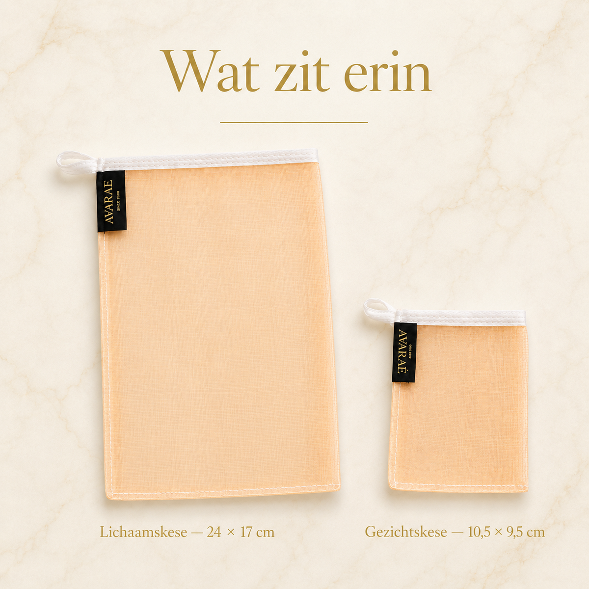 Avaraé Zijden Kese Duo — 100% Zijde voor Gezicht & Lichaam