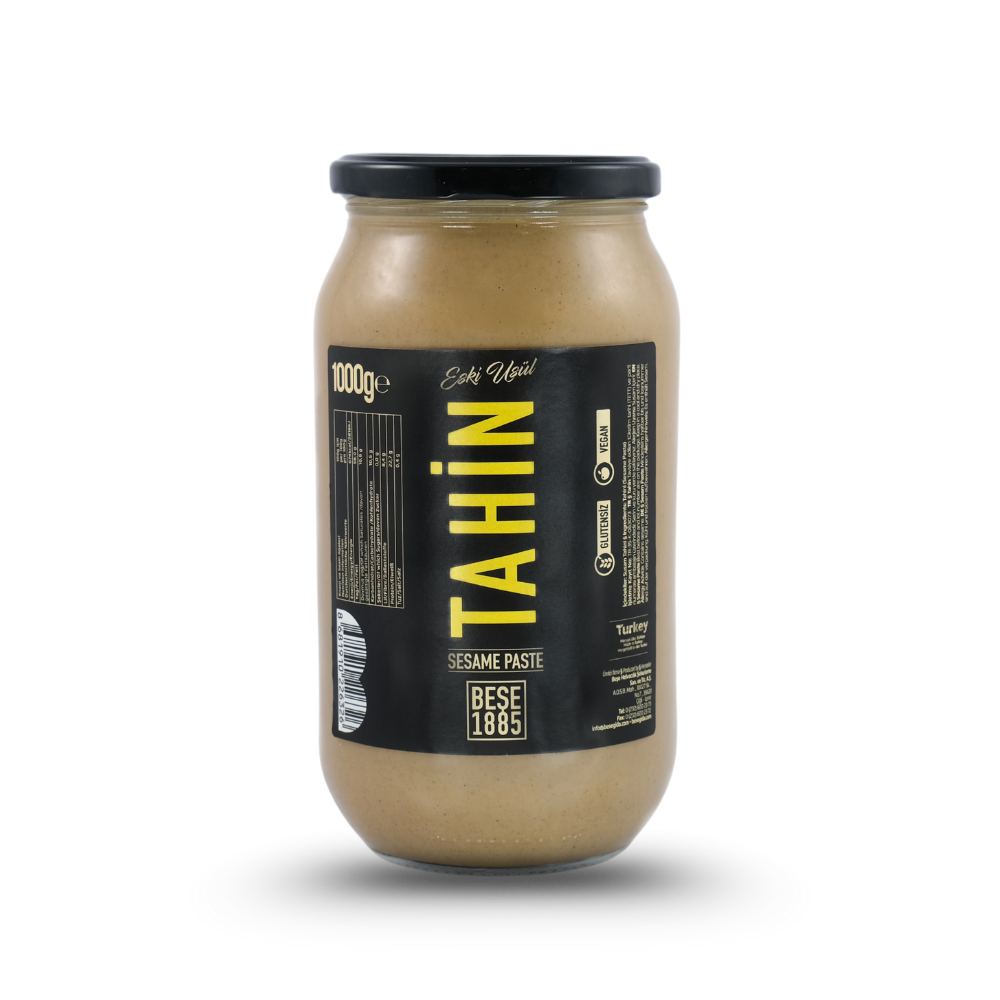 Premium Turkse Tahini – Gestampte Sesam Pasta (500g Familiepot)