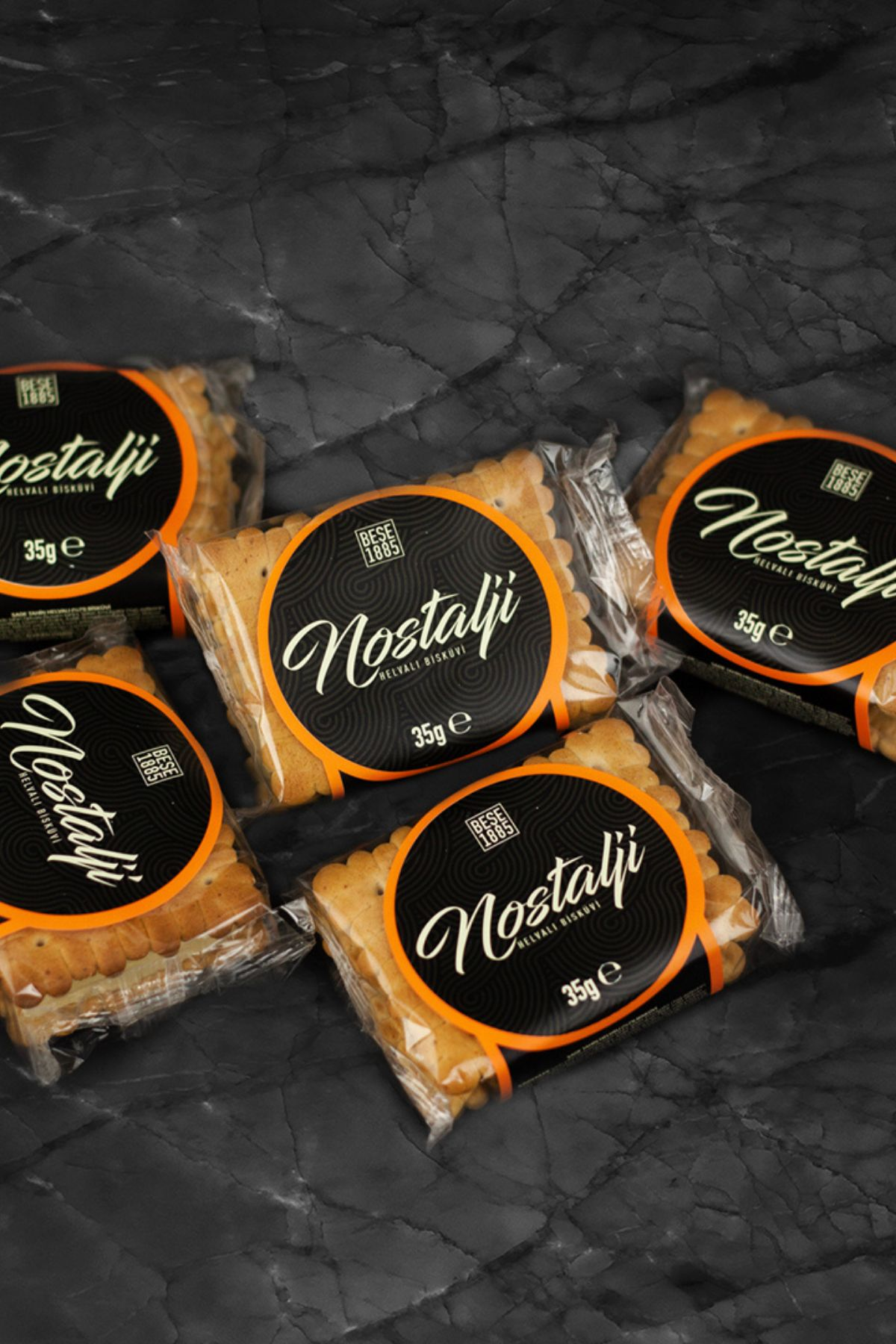 Nostalji Biscuits met Tahin Helva 35g – 15 Stuks | Turkse Snack TurkelloFoods