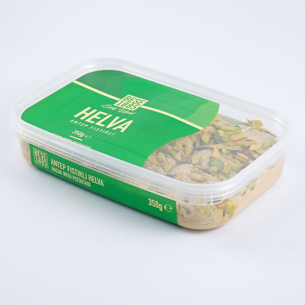 Premium Tahini Halva with Antep Pistachio 350g – right side

Premium Tahin Halva met Antep Pistache 350g – rechterzijde

Premium Tahini Halva mit Antep Pistazien 350g – rechte Seite

