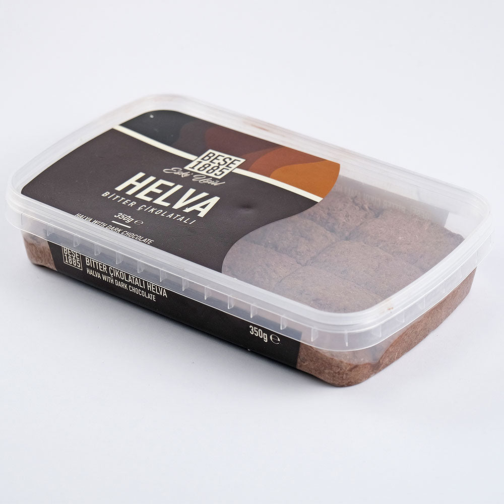 Premium Tahini Halva – 350g Bitter Chocolate side view | Authentic Turkish sweet made with sesame paste and cocoa

Premium Tahin Halva – 350g Pure Chocolade zijaanzicht | Authentieke Turkse zoetigheid gemaakt van sesampasta en cacao

Premium Tahini Halva – 350g Zartbitterschokolade Seitenansicht | Authentische türkische Süßigkeit aus Sesampaste und Kakao