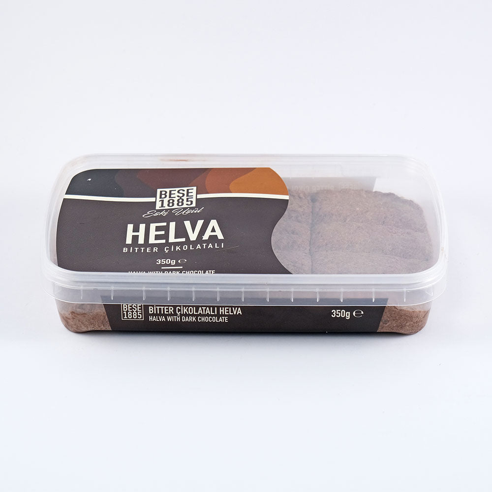 Premium Tahini Halva – 350g Bitter Chocolate front view | Traditional Mediterranean sesame dessert with dark chocolate

Premium Tahin Halva – 350g Pure Chocolade vooraanzicht | Traditioneel mediterraan sesamdessert met pure chocolade

Premium Tahini Halva – 350g Zartbitterschokolade Vorderansicht | Traditionelles mediterranes Sesamdessert mit dunkler Schokolade