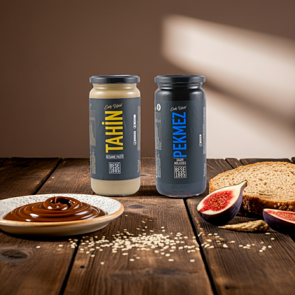 Tahini &amp; Druivenstroop Duo – 230g + 300g
