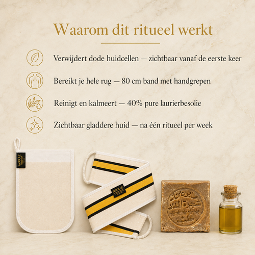 Avaraé Complete Hammam Set — Rug Kese + Hand Kese + Aleppo Zeep 40%
