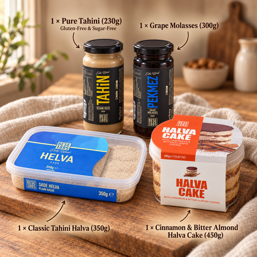 Deluxe Ontbijt Cadeaubox – Tahini, Pekmez & Halva