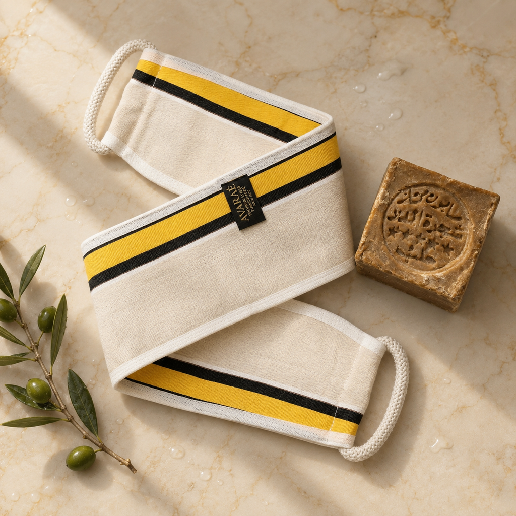 Avaraé Rug & Glans Set — Rugscrubber XL + Aleppo Zeep 40%