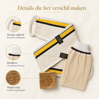 Avaraé Hammam Experience Set — Rug Kese + Hand Kese + Aleppo Zeep 40%