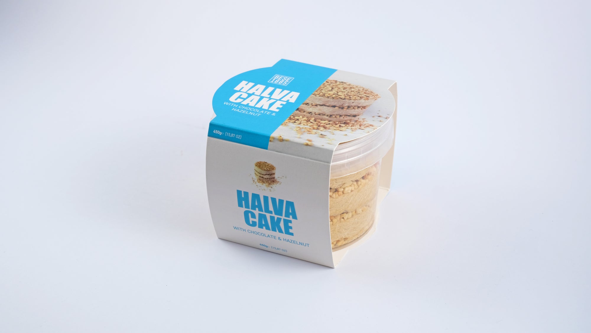 Angled back-side view of Premium Halva Cake packaging

Schuin achteraanzicht van Premium Halva Cake verpakking

Schräge Rückansicht der Premium Halva-Kuchen-Verpackung
