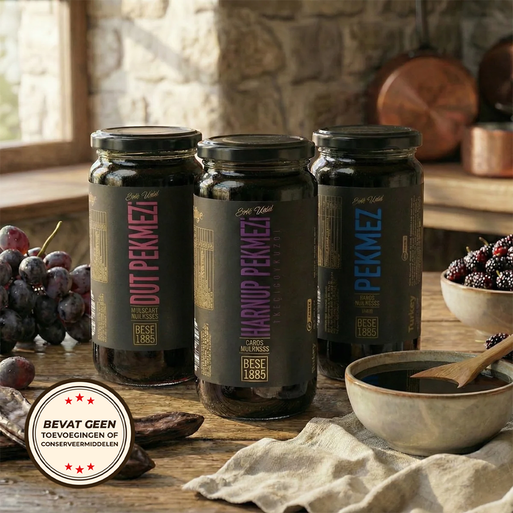 Molasses Variety Pack – 650g x 3 (Mulberry, Grape & Harput) TurkelloFoods