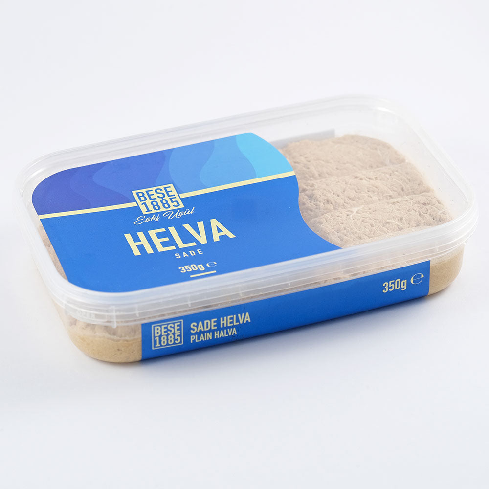 Premium Tahini Halva – 350g – Classic Flavor, soft sesame halva texture, detailed side view

Premium Tahini Halva – 350g – Classic Flavor, zachte sesamhalva textuur, gedetailleerd zijaanzicht

Premium Tahini Halva – 350g – Klassischer Geschmack, weiche Sesam-Halva-Textur, detaillierte Seitenansicht