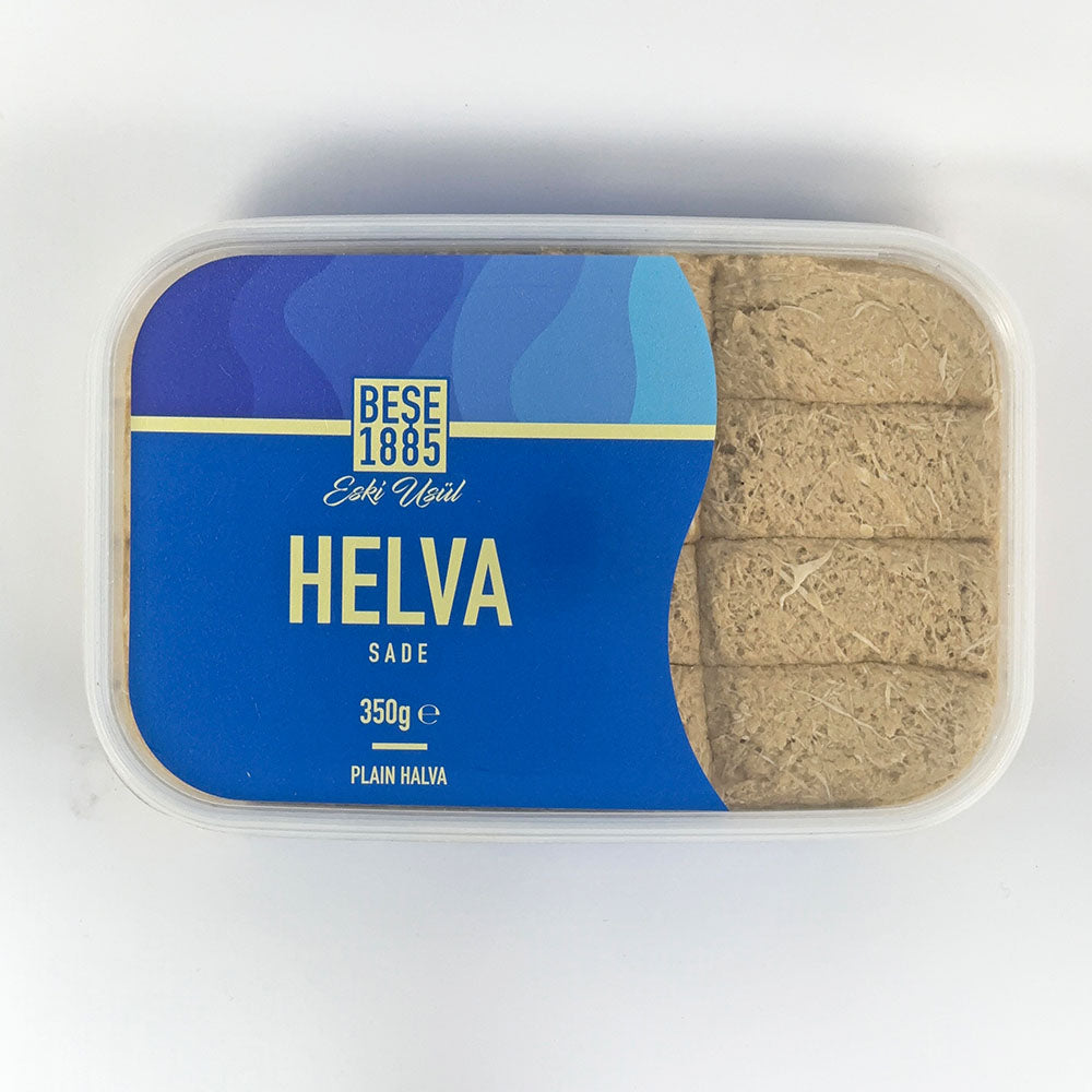 Premium Tahini Halva – 350g – Classic Flavor, traditional Turkish tahini sweet, top package view

Premium Tahini Halva – 350g – Classic Flavor, traditionele Turkse tahin zoetigheid, bovenaanzicht verpakking

Premium Tahini Halva – 350g – Klassischer Geschmack, traditionelle türkische Tahini-Süßigkeit, Draufsicht Verpackung
