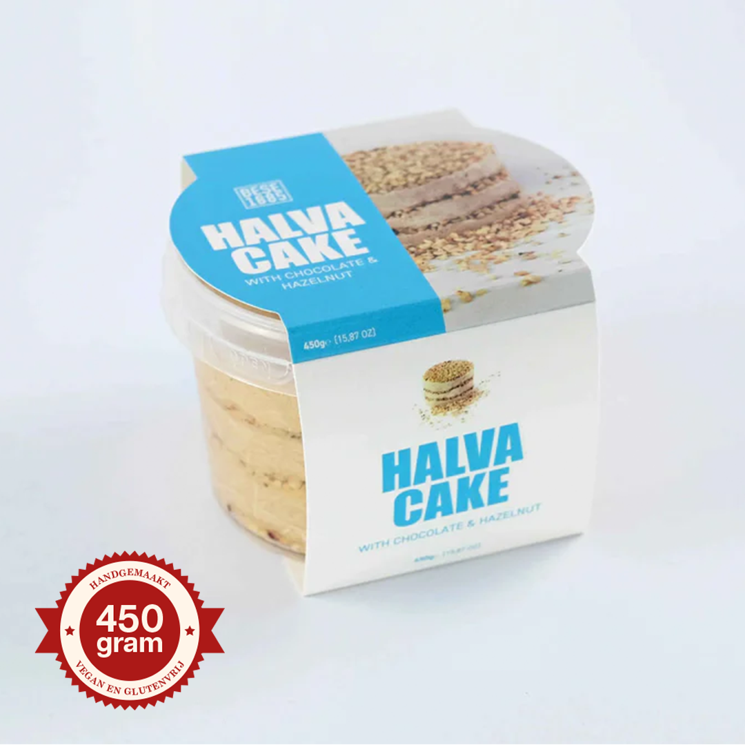 Premium Halva Cake – 450g – Hazelnut & Chocolate TurkelloFoods