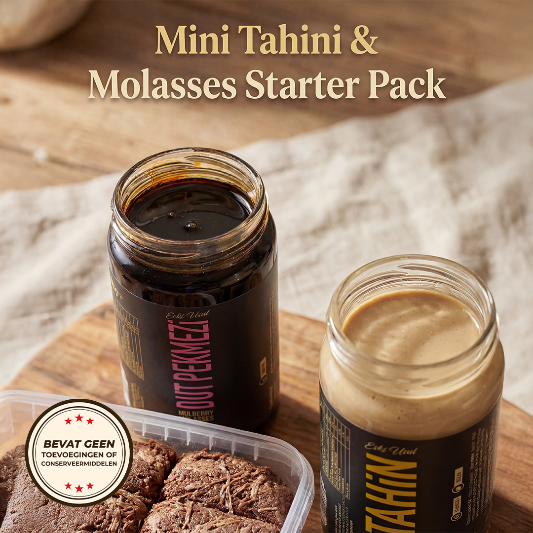 Premium Turkish Tahini & Molasses Gift Set | Mulberry Molasses & Chocolate Halva TurkelloFoods