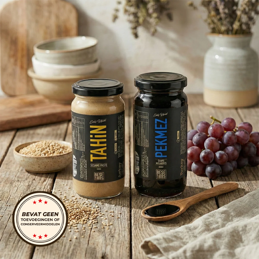 Tahini & Grape Molasses Duo – 230g + 300g TurkelloFoods
