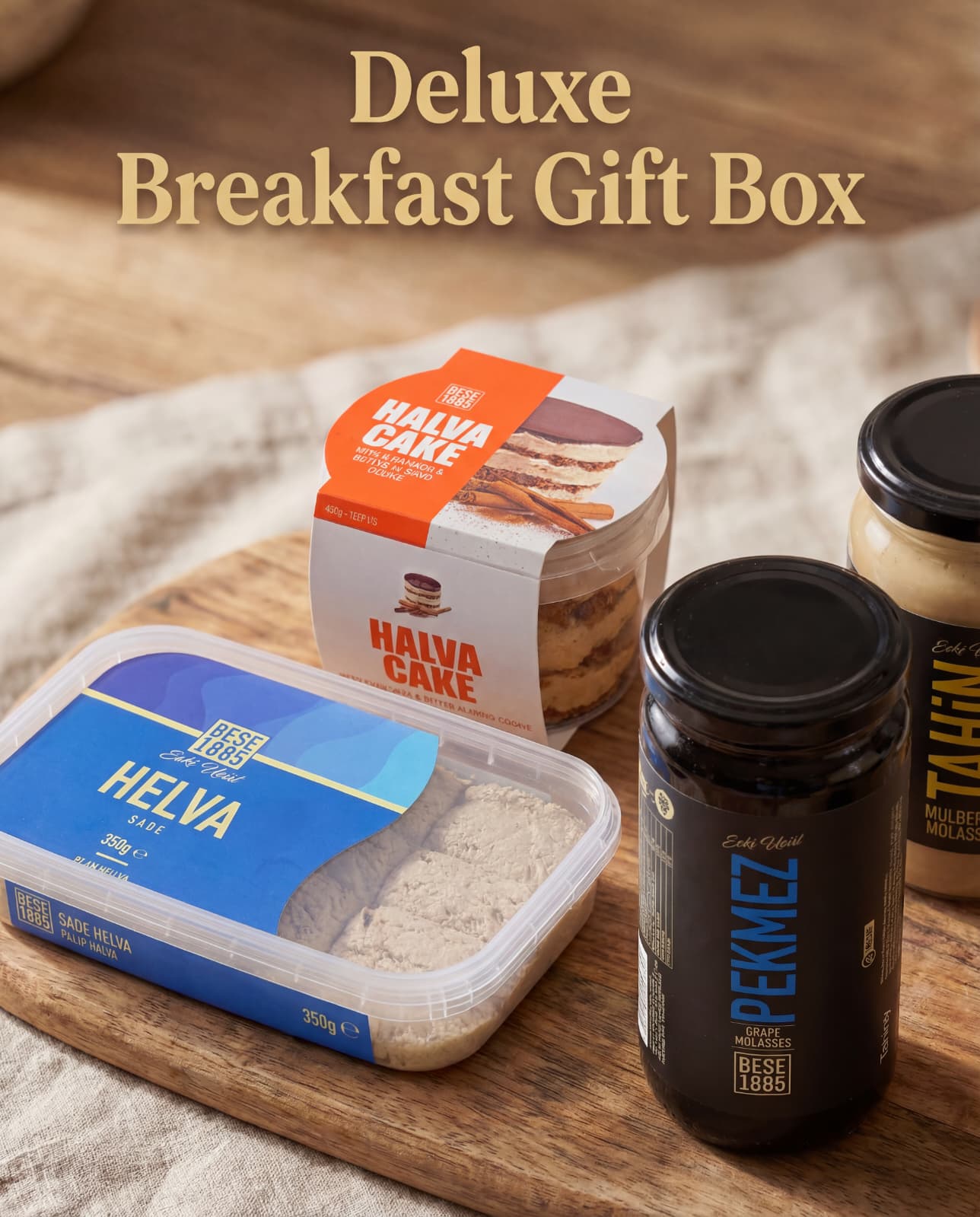 Deluxe Breakfast Gift Box | Tahini, Molasses & Halva Selection TurkelloFoods