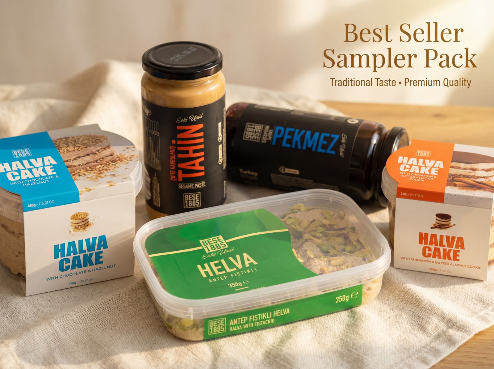 Best Seller Simple Pack | Tahini, Molasses & Halva Selection TurkelloFoods