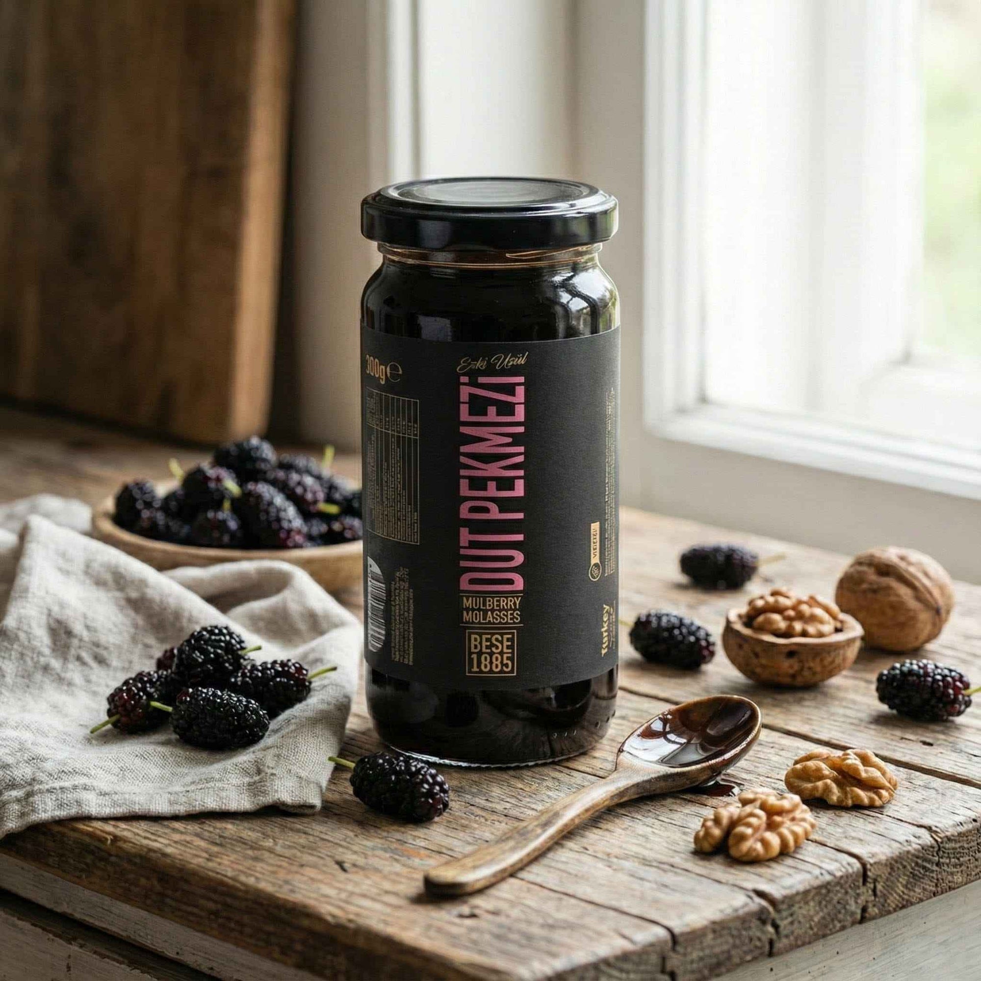 Premium Mulberry Molasses – 300g Glass Jar | 100% Natural & No Added Sugar