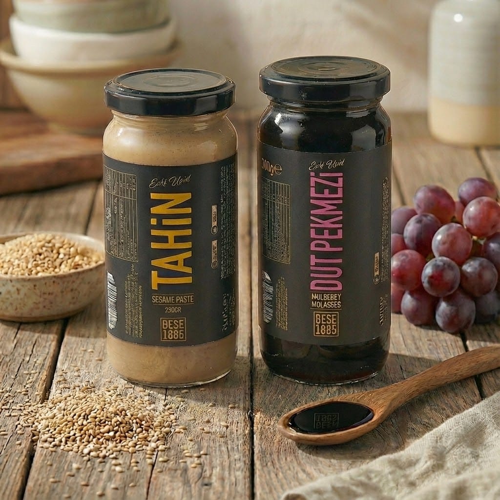 Tahini & Mulberry Molasses Duo – 230g + 300g TurkelloFoods