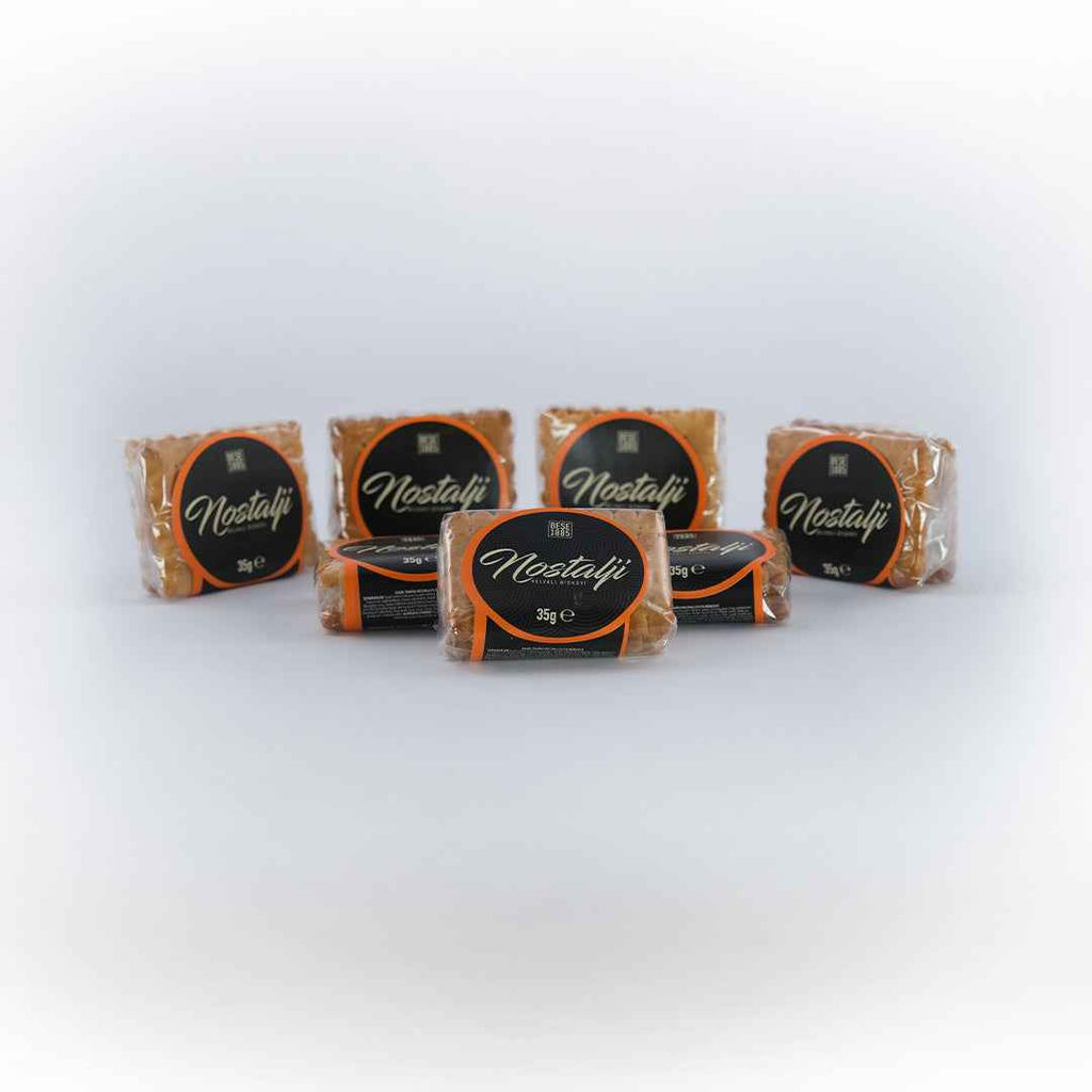 Nostalji Biscuits met Tahin Helva 35g – 15 Stuks | Turkse Snack TurkelloFoods