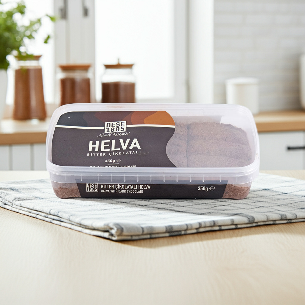 Premium Tahini Halva – 350g – Bitter Chocolate