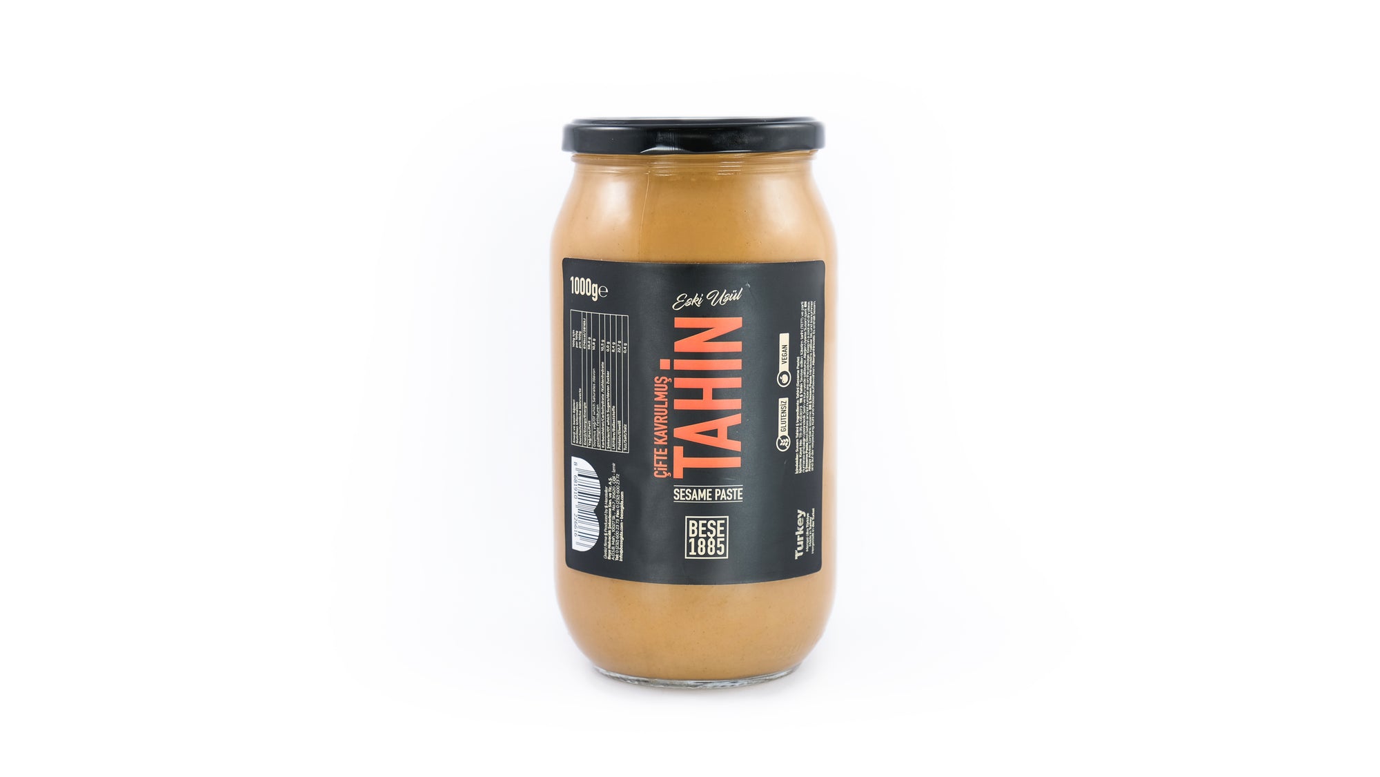 Premium Dubbel Geroosterde Tahini Halva – 500g Glazen Pot
